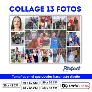 Retablo Personalizado Collage 13 fotos
