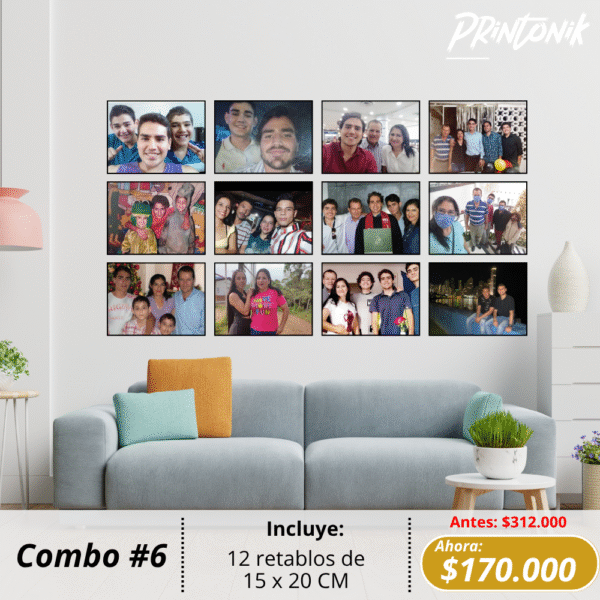 Combo #6 de 12 retablos personalizados