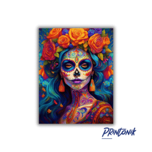 Catrina en Retablo Decorativo MDF