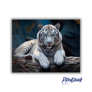 Retablo Decorativo Tigre Blanco