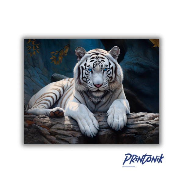 Retablo Decorativo Tigre Blanco