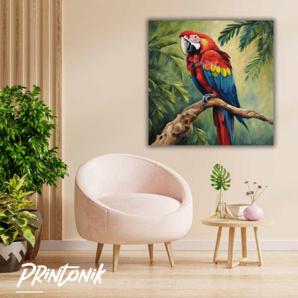 Retablo decorativo Guacamaya roja - Image 2