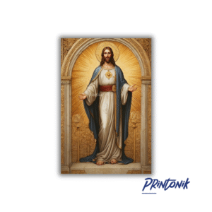 Retablo Sagrado Corazón de Jesús en MDF