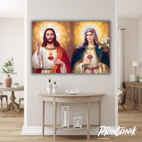 Retablo del Sagrado Corazón de Jesús y el Inmaculado Corazón de María - Image 2