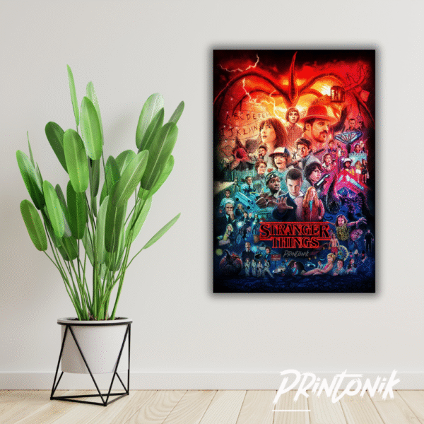 Póster Stranger Things en retablo moderno - Image 2