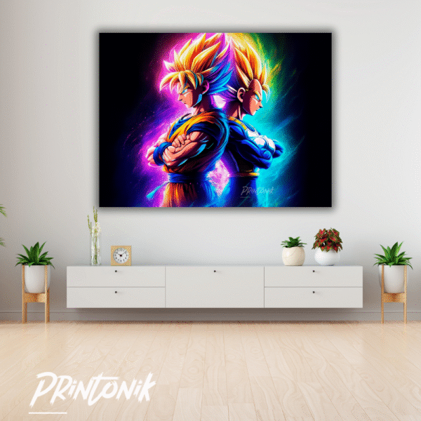 Retablo Gokú y Vegeta versión épica Dragon Ball - Image 2