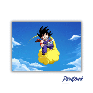 Retablo Goku niño en la nube MDF