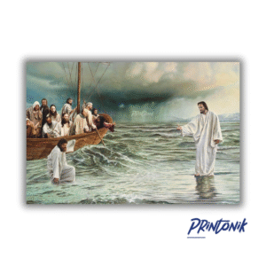 Retablo Jesús caminando sobre el agua
