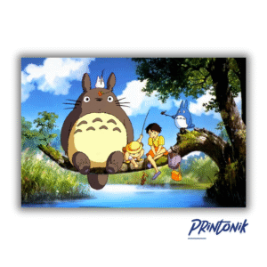 Retablo Decorativo Totoro en el Bosque